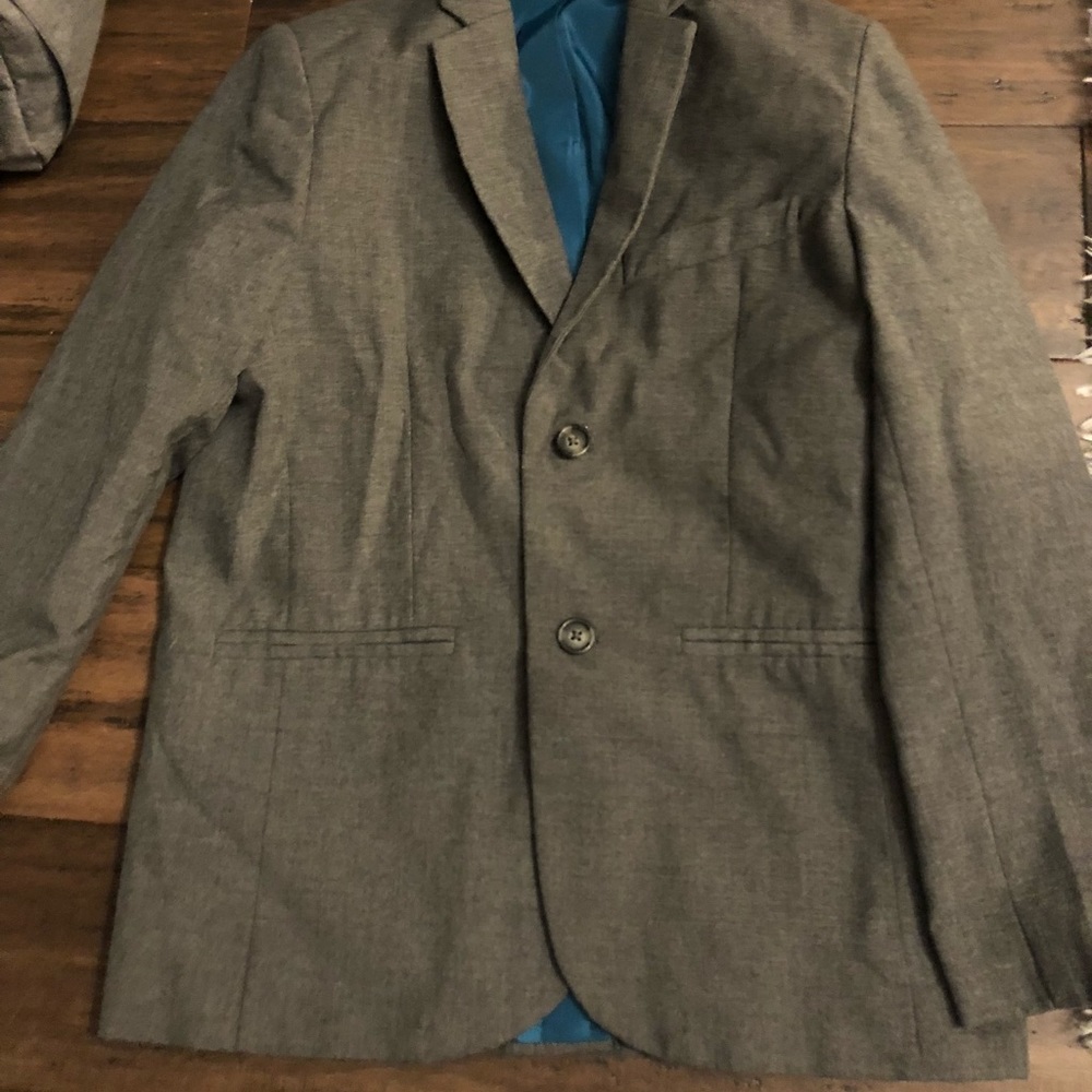 Adorable little boys grey blazer